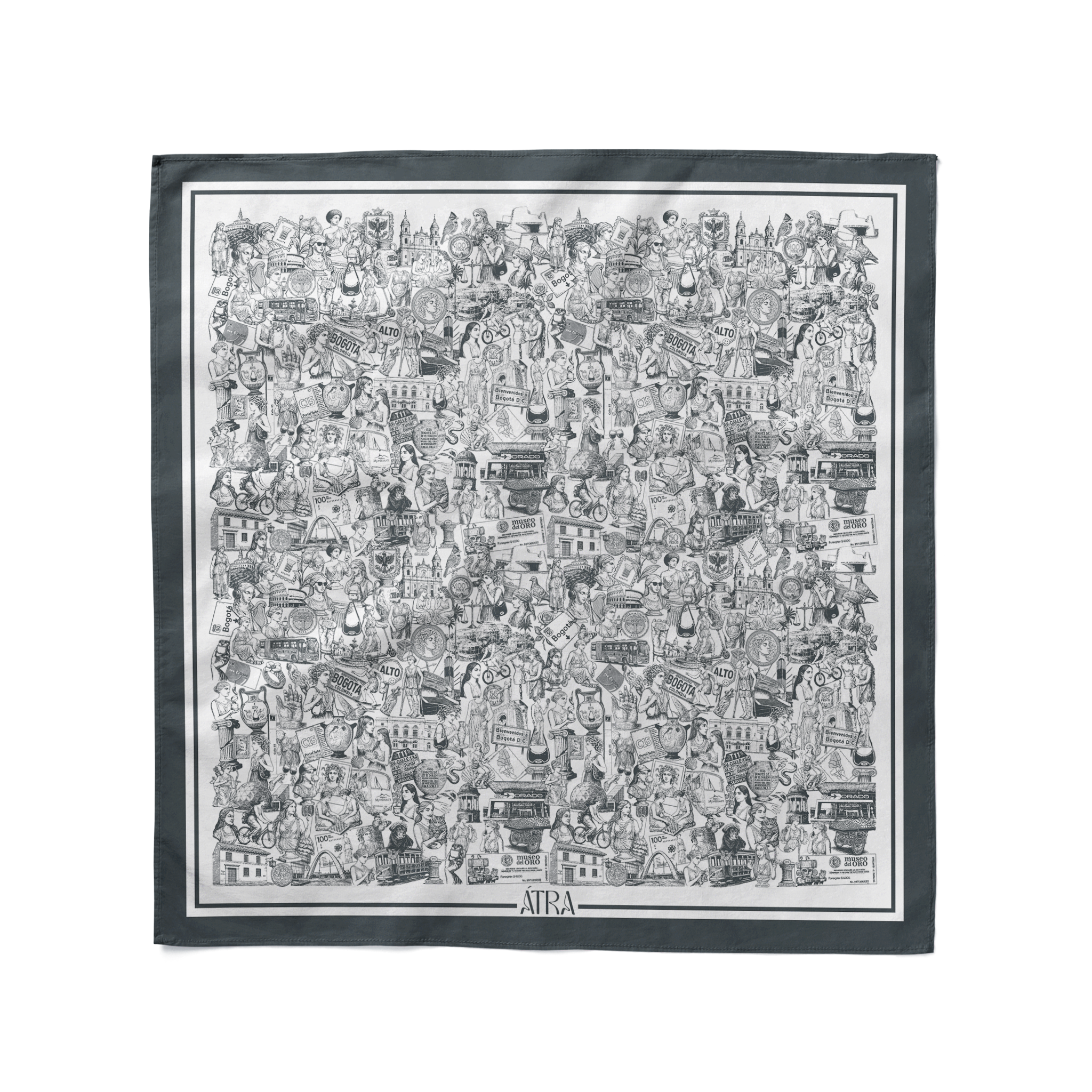 Pañoleta Olimpo Bogotá Gris Plata