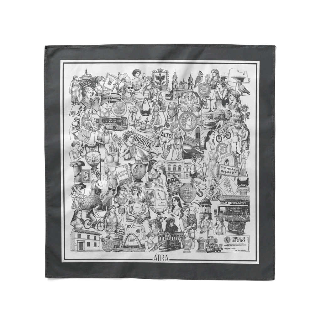 Pañoleta Olimpo Bogotá Gris Plata