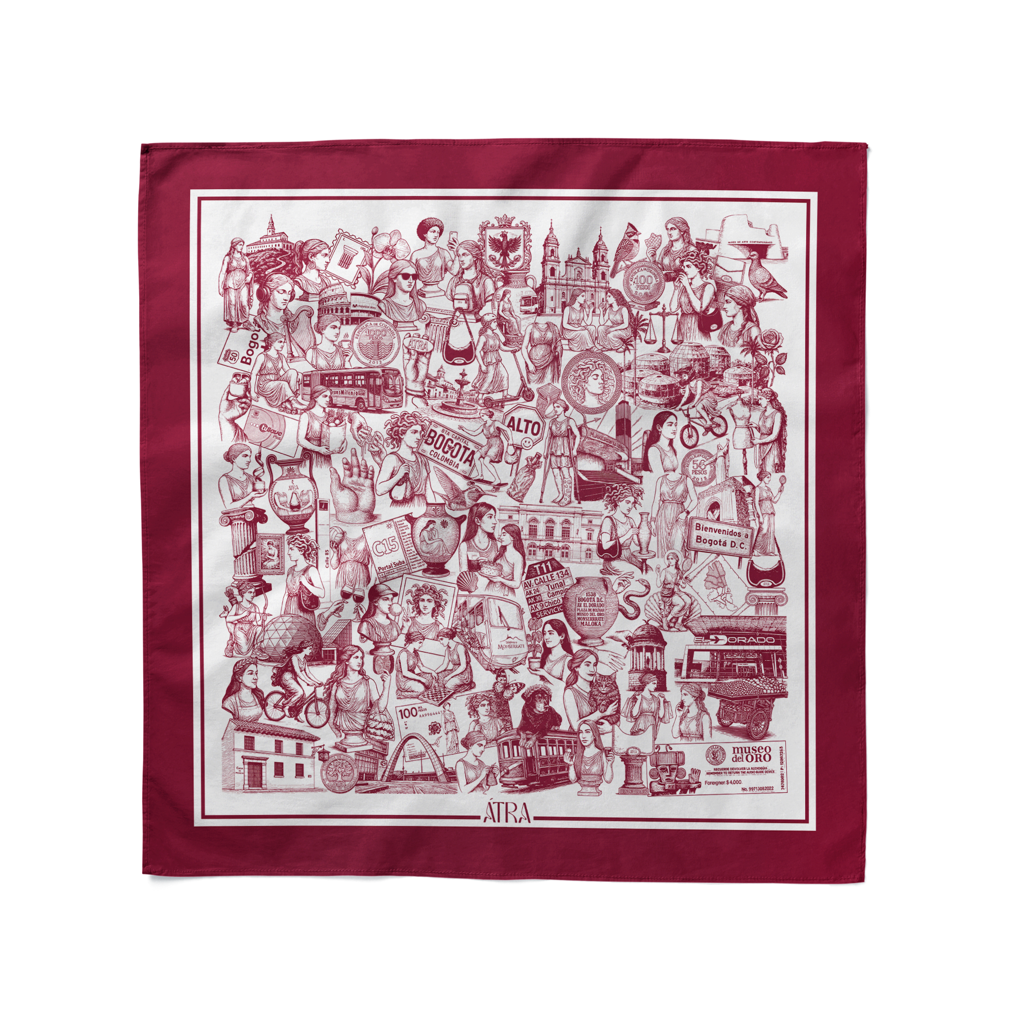 Pañoleta Olimpo Bogotá Vinotinto