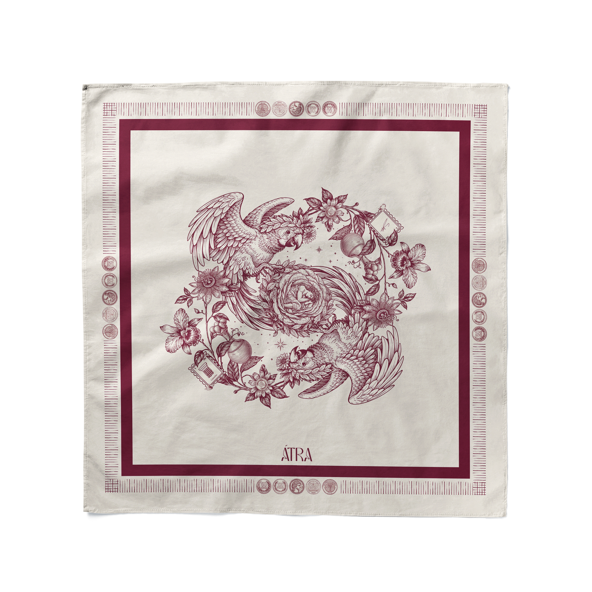 Pañoleta Universo de Apolo Vinotinto