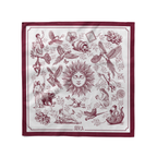 Pañoleta Sol de Fauna Vinotinto
