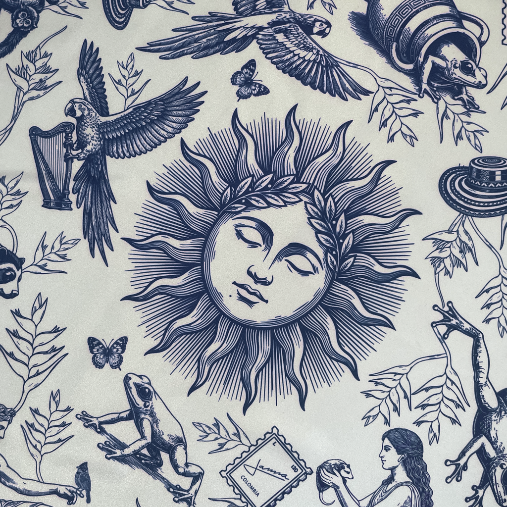 Pañoleta Sol de Fauna Azul