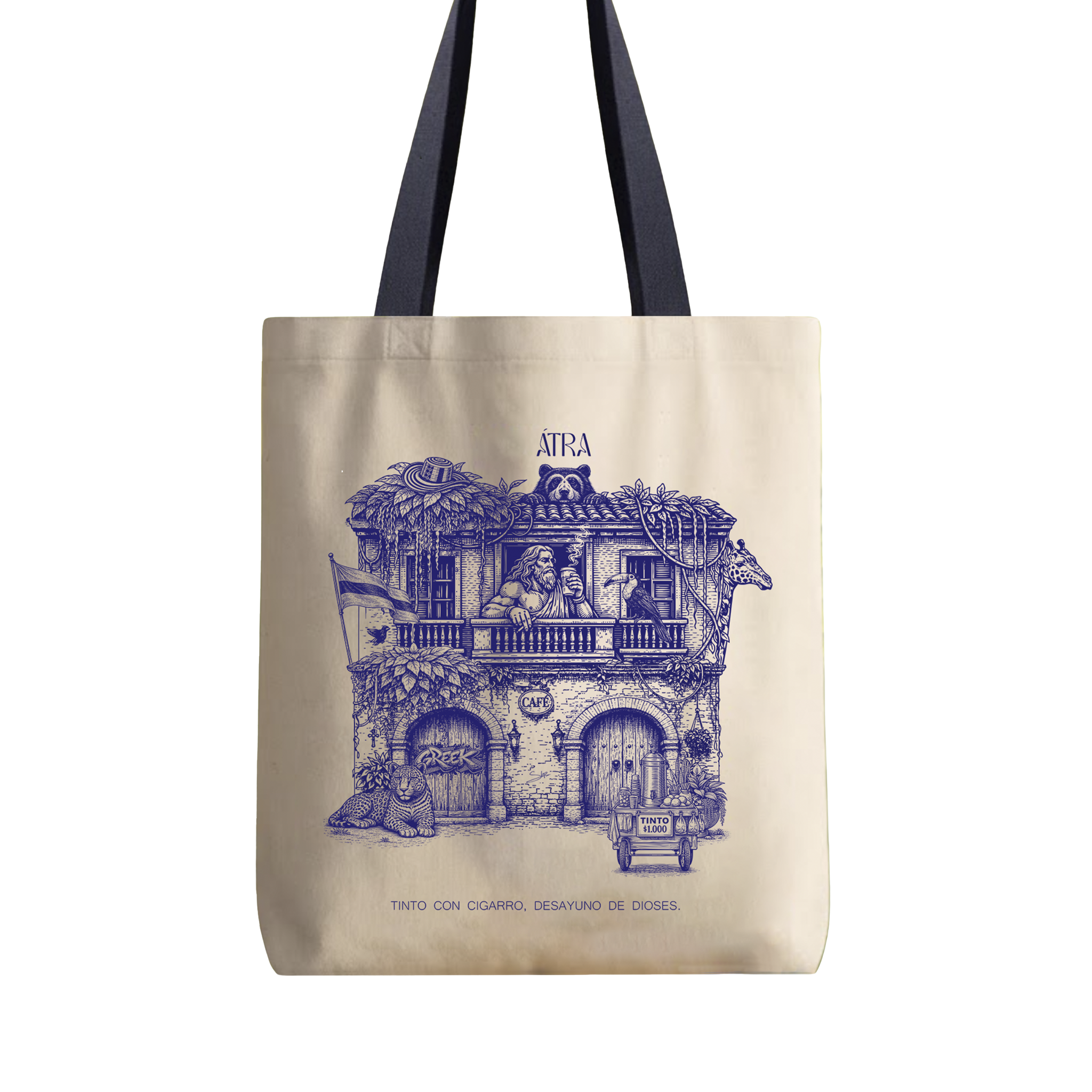Totebag Tinto con Zeus