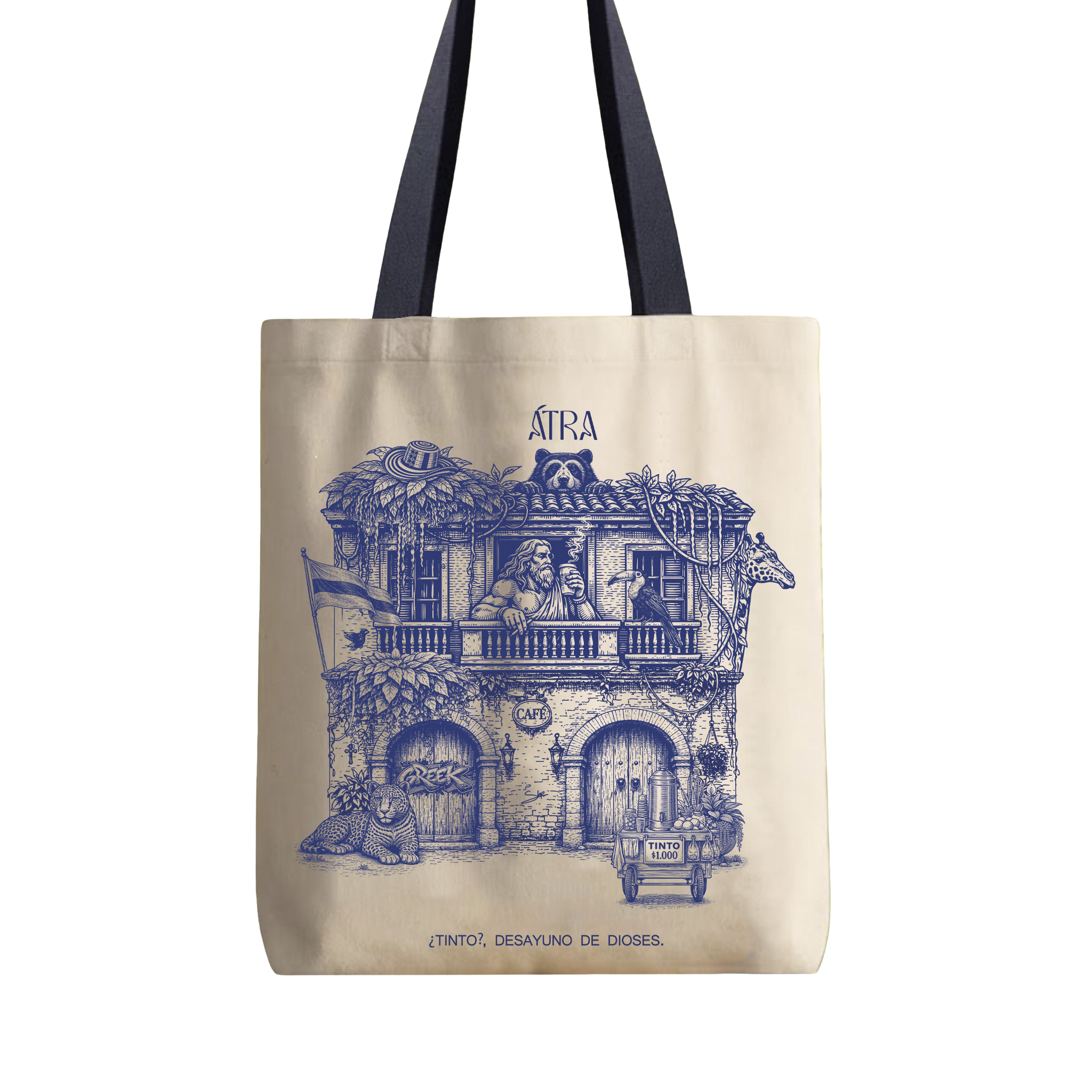 Totebag Tinto con Zeus